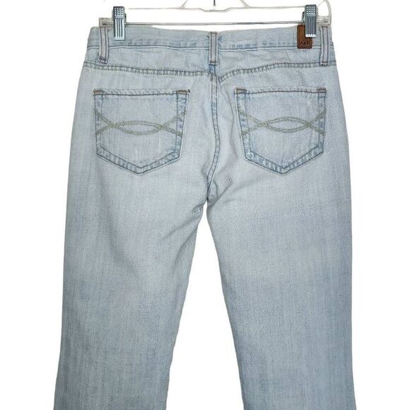 Abercrombie & Fitch Women Jeans, Light Wash "Madison" Bootcut Jeans, Sz 4 Long - Picture 9 of 11